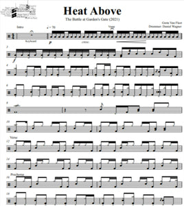Heat Above - Greta Van Fleet - Full Drum Transcription / Drum Sheet Music - DrumSetSheetMusic.com