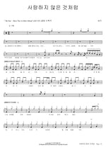 As If I Didn’t Love (사랑하지 않은 것처럼) Buzz (버즈) Full Drum Transcription / Drum Sheet Music COPYDRUM