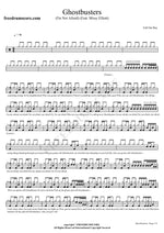 Ghostbusters (I'm Not Afraid) (Feat. Missy Elliott) Fall Out Boy Full Drum Transcription / Drum Sheet Music COPYDRUM