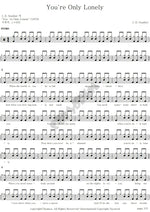 You're Only Lonely J. D. Souther Full Drum Transcription / Drum Sheet Music COPYDRUM