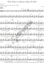 Why Does It Always Rain on Me Travis Full Drum Transcription / Drum Sheet Music COPYDRUM