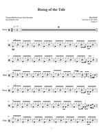 Rising of the Tide Blackfield Full Drum Transcription / Drum Sheet Music Jaslow Drum Sheets