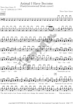 Animal I Have Become (Pauly Greenwood drum cover) Three Days Grace Full Drum Transcription / Drum Sheet Music COPYDRUM