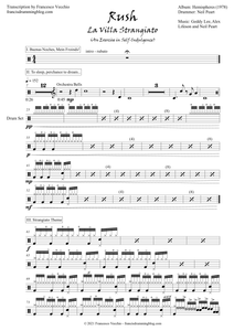 La Villa Strangiato - Rush - Full Drum Transcription / Drum Sheet Music - FrancisDrummingBlog.com