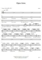 Open Arms Journey Full Drum Transcription / Drum Sheet Music COPYDRUM