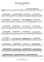 Pick Hits (Intro) (Eric Moore Plays) John Scofield Full Drum Transcription / Drum Sheet Music COPYDRUM
