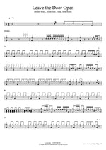 Leave the Door Open Bruno Mars, Anderson .Paak, Silk Sonic Full Drum Transcription / Drum Sheet Music COPYDRUM