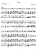 Today Smashing Pumpkins Full Drum Transcription / Drum Sheet Music COPYDRUM