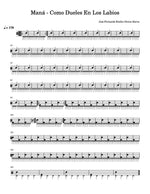 Como Dueles en los Labios Maná Full Drum Transcription / Drum Sheet Music Carlos Dias Aidos