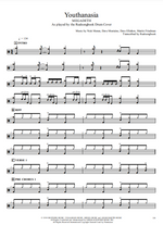 Youthanasia Megadeth Full Drum Transcription / Drum Sheet Music Realsongbook
