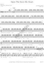 Open the Eyes of My Heart (Open The Eyes My Heart) Son Jae Seok (손재석) Full Drum Transcription / Drum Sheet Music COPYDRUM