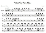 When You Were Mine Prince Full Drum Transcription / Drum Sheet Music Franki Bio