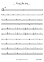 Girls Like You (Cardi B Version) (feat. Cardi B) Maroon 5 Full Drum Transcription / Drum Sheet Music COPYDRUM