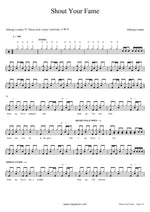 Shout Your Fame (Live) Hillsong Worship Full Drum Transcription / Drum Sheet Music COPYDRUM
