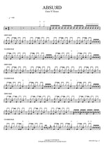 ABSUЯD Guns N' Roses Full Drum Transcription / Drum Sheet Music COPYDRUM