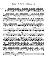 Si No Te Hubieras Ido Maná Full Drum Transcription / Drum Sheet Music Carlos Dias Aidos