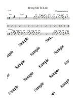 Bring Me to Life Evanescence Full Drum Transcription / Drum Sheet Music KiwiDrums