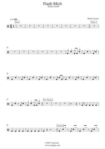 Flash Mich - Mark Forster drum sheet music