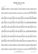 Made You Look Meghan Trainor Full Drum Transcription / Drum Sheet Music COPYDRUM