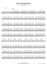 Easy Distraction James Bay Full Drum Transcription / Drum Sheet Music COPYDRUM