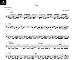 Epic Faith No More Full Drum Transcription / Drum Sheet Music Drum Sheet MX