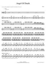 Angel Of Death Slayer Full Drum Transcription / Drum Sheet Music COPYDRUM