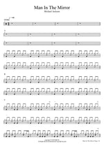 Man in the Mirror Michael Jackson Full Drum Transcription / Drum Sheet Music COPYDRUM