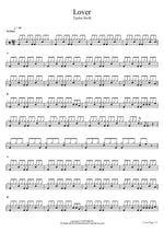 Lover Taylor Swift Full Drum Transcription / Drum Sheet Music COPYDRUM