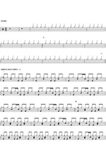 Born on a Different Cloud (Live) Oasis Full Drum Transcription / Drum Sheet Music COPYDRUM