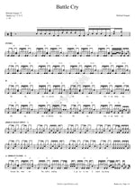 Battle Cry Michael Gungor Full Drum Transcription / Drum Sheet Music COPYDRUM