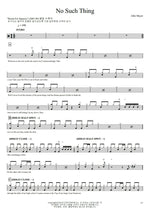 No Such Thing John Mayer Full Drum Transcription / Drum Sheet Music COPYDRUM