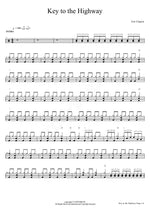 Key to the Highway Eric Clapton Full Drum Transcription / Drum Sheet Music COPYDRUM