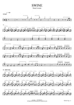SWINE Demi Lovato Full Drum Transcription / Drum Sheet Music COPYDRUM
