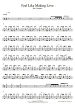 Feel Like Makin' Love Bad Company Full Drum Transcription / Drum Sheet Music COPYDRUM