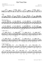 Get Your Gun (Get Your Gun) Broken Valentine (브로큰 발렌타인) Full Drum Transcription / Drum Sheet Music COPYDRUM