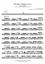 The Day I Tried to Live Soundgarden Full Drum Transcription / Drum Sheet Music Realsongbook