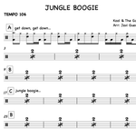 Jungle Boogie Kool & The Gang Full Drum Transcription / Drum Sheet Music Sheets4Drummers