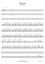 Flowers Miley Cyrus Full Drum Transcription / Drum Sheet Music COPYDRUM