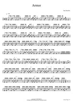 Armor Sara Bareilles Full Drum Transcription / Drum Sheet Music COPYDRUM