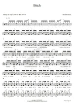 Bitch Meredith Brooks Full Drum Transcription / Drum Sheet Music COPYDRUM