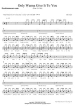 Only Wanna Give It to You Elle Varner Full Drum Transcription / Drum Sheet Music COPYDRUM