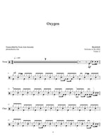 Oxygen Blackfield Full Drum Transcription / Drum Sheet Music Jaslow Drum Sheets