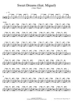 Sweet Dreams (feat. Miguel) J Hope, Miguel Full Drum Transcription / Drum Sheet Music COPYDRUM