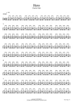 Hero Charlie Puth Full Drum Transcription / Drum Sheet Music COPYDRUM