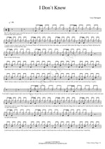I Don`t Know Lucy Spraggan Full Drum Transcription / Drum Sheet Music COPYDRUM