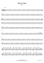 Never Not Lauv Full Drum Transcription / Drum Sheet Music COPYDRUM
