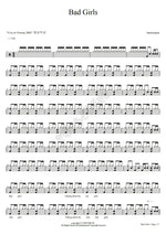 Bad Girls (Live) Jamiroquai Full Drum Transcription / Drum Sheet Music COPYDRUM