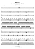 Enemy (from the series Arcane League of Legends) Imagine Dragons Full Drum Transcription / Drum Sheet Music COPYDRUM