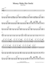 Money Make Her Smile Bruno Mars Full Drum Transcription / Drum Sheet Music COPYDRUM