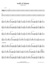 walk of shame Darren Criss Full Drum Transcription / Drum Sheet Music COPYDRUM